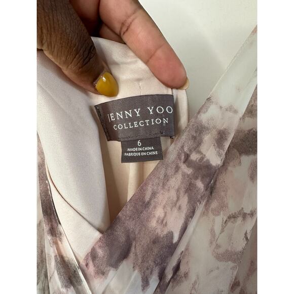 Jenny Yoo Lilac Blush Pink Romantic Whimsical Floral Formal Maxi Dress Size 6 - Picture 2 of 15